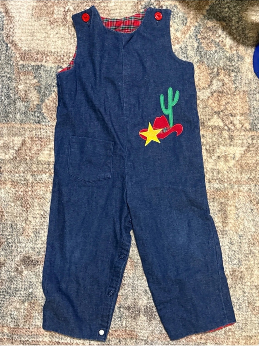 Lisa Jackson vintage Denim Kids Cowboy Overalls